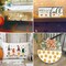 18 Pack Fall Stencils for Painting on Wood – Reusable Thanksgiving & Autumn “Hello Pumpkin / Hello Fall / Welcome” Craft Stencil Set (12” x 5.9”) for Door Mats, Signs, Furniture, Fabric & DIY Home Decor